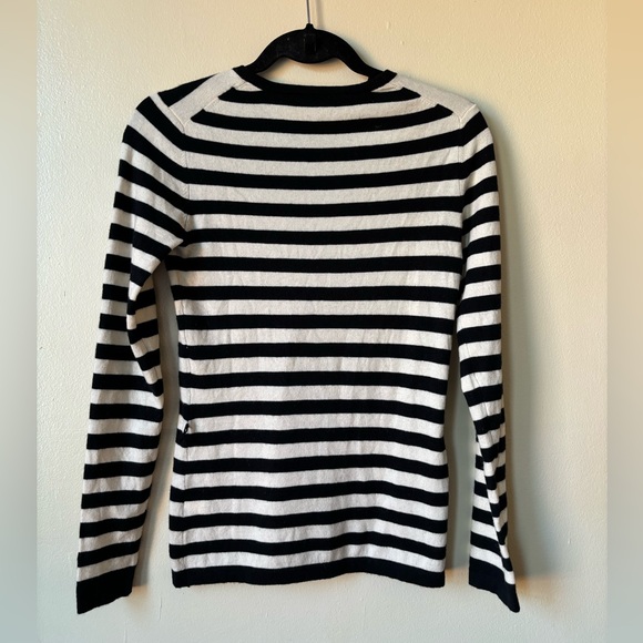 Trina Turk Stripe Sweater Cashmere Silk Wool Size M - Picture 6 of 11